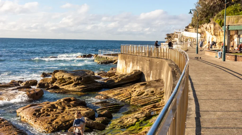 Coastal walking track in Noosa National Park with ocean views during spring